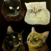 Elle McCarthy - “Scottish Folds” – http://www.artbyellemccarthy.com/