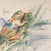 Donna Miller-Haggerty – “Raindrops Keep Falling” – http://www.artistgallerydonna.com/