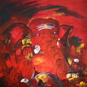 Vinoda Revannasiddaiah – “Ganesha,The Elephant God” – vinodaart@gmail.com