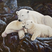 Sandy Moser - “In Momma's Embrace” – https://sandymoserart.ca