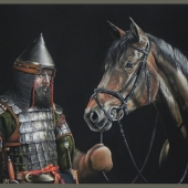 Anna Pershneva - “15th century patrol warrior with a horse” – Kuzma81.P@yandex.ru