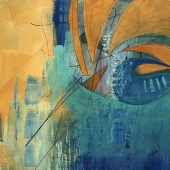 Sandra Saylor Seaman - “Modern Distelfink” – https://sandra-seaman.pixels.com