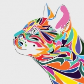 Sarah Oremus - “The Cat of Many Colors” – https://sarahoremus.com