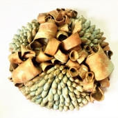 Erin McCarty - “Tan Floral Wall Tile” – http://www.erinmaemccarty.com