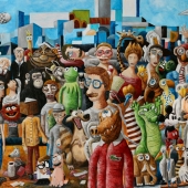 Filipe Assuncao - “The Crowd II” – https://www.filipeart.com/