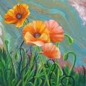 Marla Storey - “Poppies” – http://marla2486.wixsite.com/storey%1Fneart