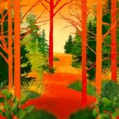 10th-Place-OA-85-PD.-Barbara-Mierau-Klein-“Red-and-Green-Trees”-c