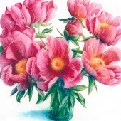 Antonia Enthoven - “Pink Peonies” – http://www.antoniaenthoven.co.uk/