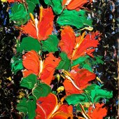 Cristina Rimniceanu - “Glow in the Night - Red Calla Lily” – http://www.cristinapainting.com/