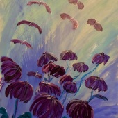 Raissa Urdiales - “Flowers in Flight” – http://www.raissagsllery.com/