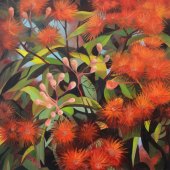 Leslie Duffin - “Red Gum Blossoms” – http://www.finitegallery.com/