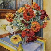 9th Place – Darcy Leopold Polny - “Rainy Day Poppies” – www.darcyleopoldpolny.ca