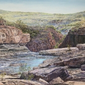 Henry A Wood - “Mitchell River Kimberly above the Falls” – henry.wood1944@gmail.com