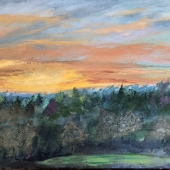 Trish Gober - “Evening's Golden Glow” – artcreationsbytrish@gmail.com