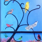 Marie Schepis - “The Backyard Stopover” – https://www.saatchiart.com/account/artworks/10032