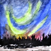 Clyde J. Kell - “Northern Lights” – http://www.cjkellartworks.com/