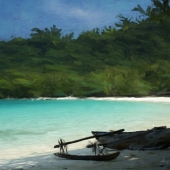 Lynn Berkeley - “Beach Bay Solitude” – http://www.lynnberkeleyart.com/