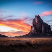 2nd Place – Gary R Hook - “Sunset at Shiprock” – www.garyrhook.com