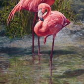Laurie Snow Hein - "Bingo Flamingo” – https://www.laurieheinartist.com/