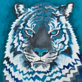 Caitlin Lindsay Rose - "Teal Tiger” – http://www.croseartist.com/