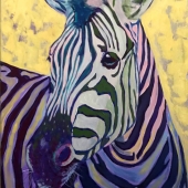 Elle McCarthy - "Zebra” – https://www.artbyellemccarthy.com/