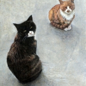 Gening Mao – “Two Cats Close” – 251652731@qq.com