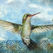 Deborah Howard-Page – “Bird #6 (Anna's Hummingbird)” – http://dhp-art.com/