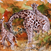 Theodore Heublein - "Giraffe Manor” – http://www.theodoreheubleinart.com/