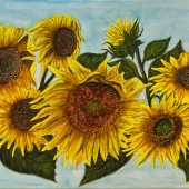 Kathy Joyce - "Sunflowers” – kathyjsmalley@gmail.com
