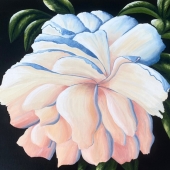 Cynthia Tabeau Pritchard - "Midnight Bloom” – http://cynthiaabstractart.com/