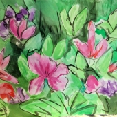 Marie Walsh DeStefano - "Azalea Boom” – mwdestefanoart@gmail.com