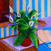 9th Place – Luis Argumedes - "Peace Lily” – www.luchargumedes.wixsite.com/mis-artes