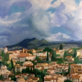 M. Lisa Ford – “The Albyzin, Granada, Spain” – http://www.lisafordartist.com/