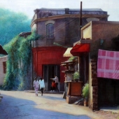 Yong Zhang - "Xiaochangkou Hutong” – https://yongzhangart.wordpress.com/
