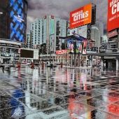 Cher Pruys - "All Quiet in the Hub” – http://www.artbycher.ca/