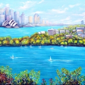Linda J Callaghan - "Sydney Harbour” – http://www.lindart.com.au/