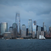 Kathy Brady - "NYC Sailboat at Dusk in Storm” – http://www.wolfeyesphotography.com/