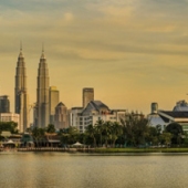 Shawna Hinkel - "Sunset in Kuala Lumpur” – http://www.wanderlustfineartistry.com/