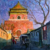 Peizhen Li – “Sunset of Drum Tower” – LPZ62210990@126.com