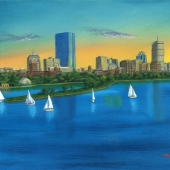 Tom Mulqueen - "Boston - Back Bay” – https://artrepreneur.com/showroom/4Eq2qQrzxX4EnmHjX