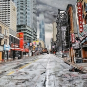 6th Place – Cher Pruys - "Lonely Looking Street” – www.artbycher.ca