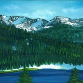 Tom Mulqueen - "Mount Evans & Echo Lake” – https://artrepreneur.com/showroom/4Eq2qQrzxX4EnmHjX