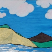 Jason T Huyser - "Contrails poking Silver Lined, Puffy Clouds” – dontaskmeimlost@yahoo.com