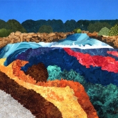 Selene Paschoal - "Caño Cristales River” – http://www.selenesfabricart.com/