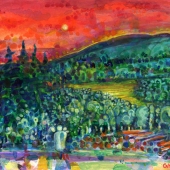 Gavin Harrison - "Sunset by The River Don” – https://gharrisonart.co.uk/