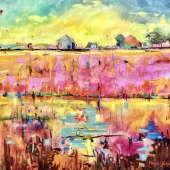 5th Place – Meyriel J. Edge - "Laundry Day” – https://meyrieledgeart.com