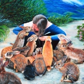 Olga Weston - "Rabbit Island” – https://olgaweston6.wixsite.com/olinka-gallery