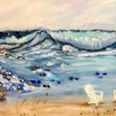 Aruna Mettler - "Waves on the Shore” – http://arunadollymettler.com/