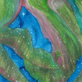 Angelina Salgado - “Swirling Lights Above Mount Monolith” - http://www.aurorasforaurora.com/