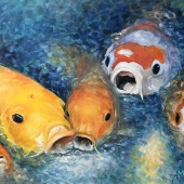 Melinda Lowry Anter – “Feeding Time” - http://www.girlpaintedartwork.com/